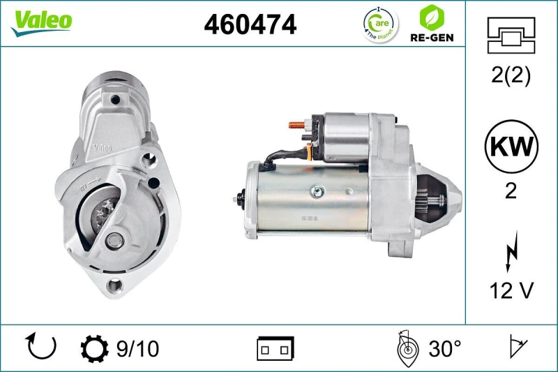 Image of Starter motor VALEO 460474