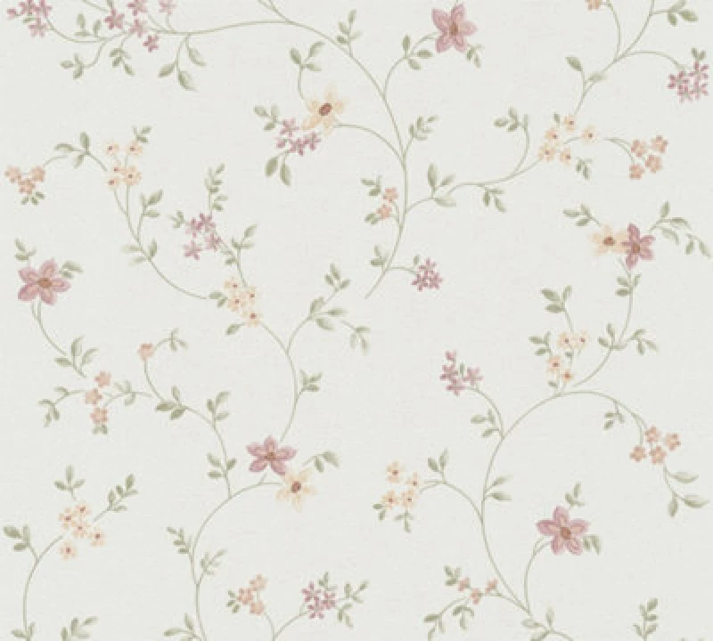 Image of As Creation Romantic Floral Beige Simply Spray Pre-Pasted 53Cm X 1050Cm