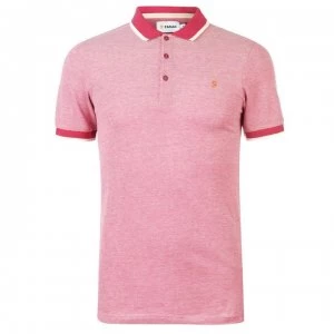 Farah Vintage Farah Basel Pique Polo Shirt - Fire Brick 634