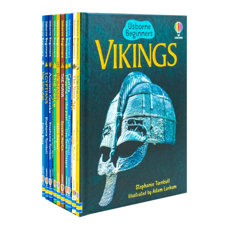 Image of Usborne Beginners History Box Set Stone Age to Digging Up the Past Hardcover 10 Books Katie Daynes, Lisa Jane Gillespie Books