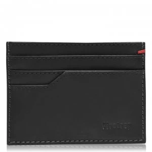 image of Firetrap Leather Card Holder - Black