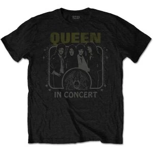 image of Queen - In Concert Unisex Large T-Shirt - Black