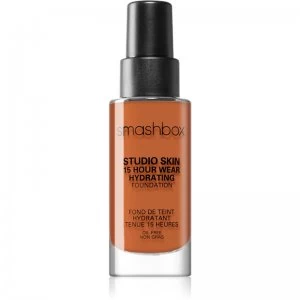Image of Smashbox Studio Skin 24 Hour Wear Hydrating Foundation Hydrating Foundation Shade 4.15 Dakr With Cool Undertone 30ml