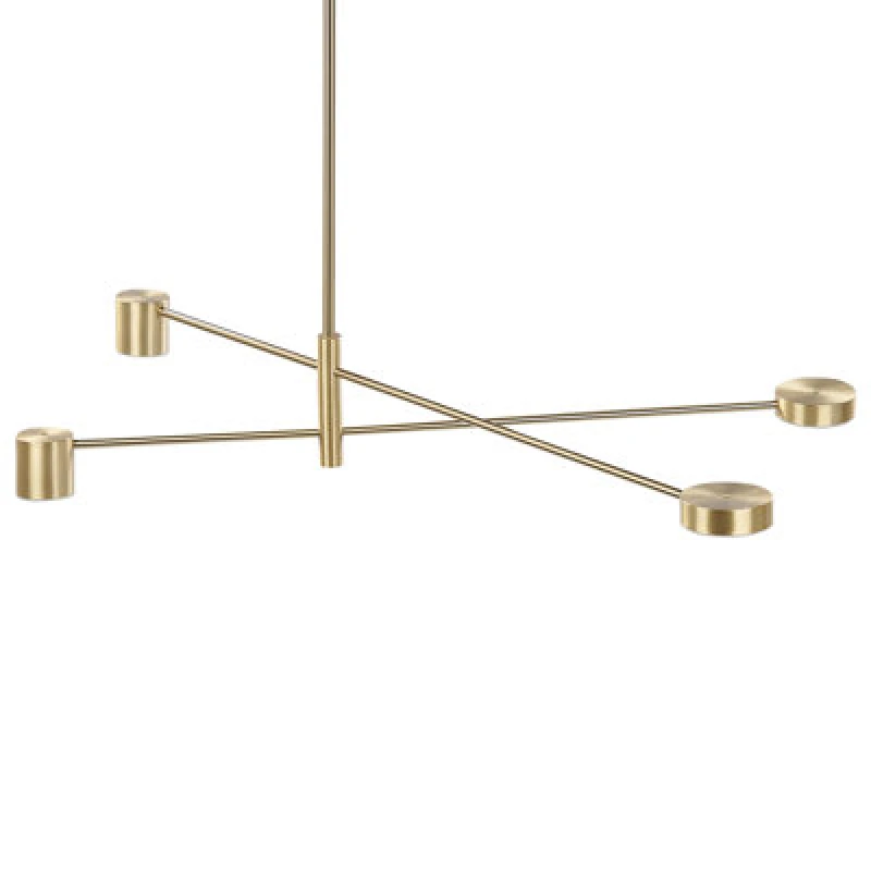 Image of Beliani Pendant Lamp Bandon Metal Gold