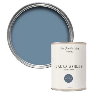 image of Laura Ashley Dark Seaspray Eggshell Emulsion Paint, 750Ml