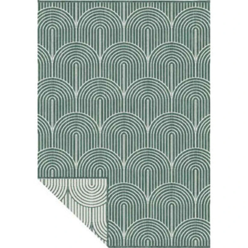 Image of The Rugs Flatweave Indoor Outdoor Reversible Rug Pangli Durable Polypropylene In Green