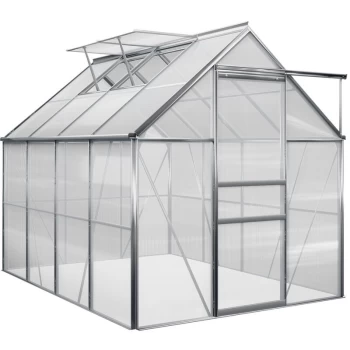 image of Greenhouse 4 Rooms 7,6 m³ Aluminum + Windows, Rain Gutter - UV Resistant