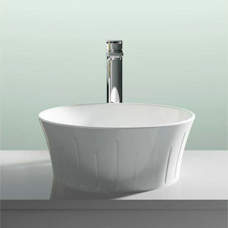 Image of nuie Round Basin W358xD368xH137, White NBV167
