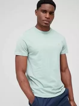 Image of Farah Danny Marl T-Shirt - Green , Green Size M Men