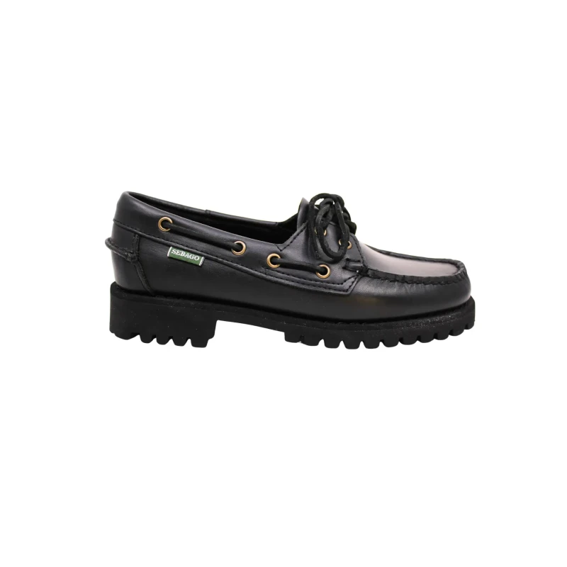 Image of Sebago Womens boat shoes Sebago Ranger Waxy Noir Female 41