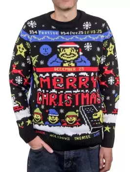 image of TV Text Christmas Jumper - L