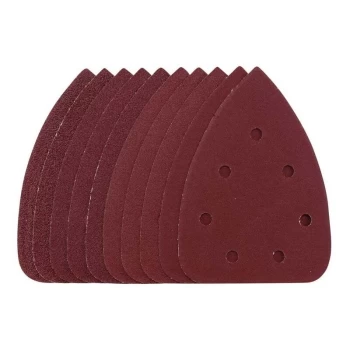 Image of 08619 Detail Sanding Sheets with Hook and Loop, 140mm, 120 Grit, SSD6 (10 Pack) - Draper
