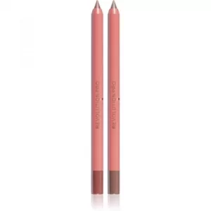 Image of Revolution PRO X Nath Cosmetic Set for Eye and Lip Contours Shade Brown Sugar 1.6 g