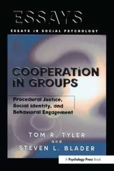 Image of Cooperation in groups - Tom R. Tyler - Paperback - Used