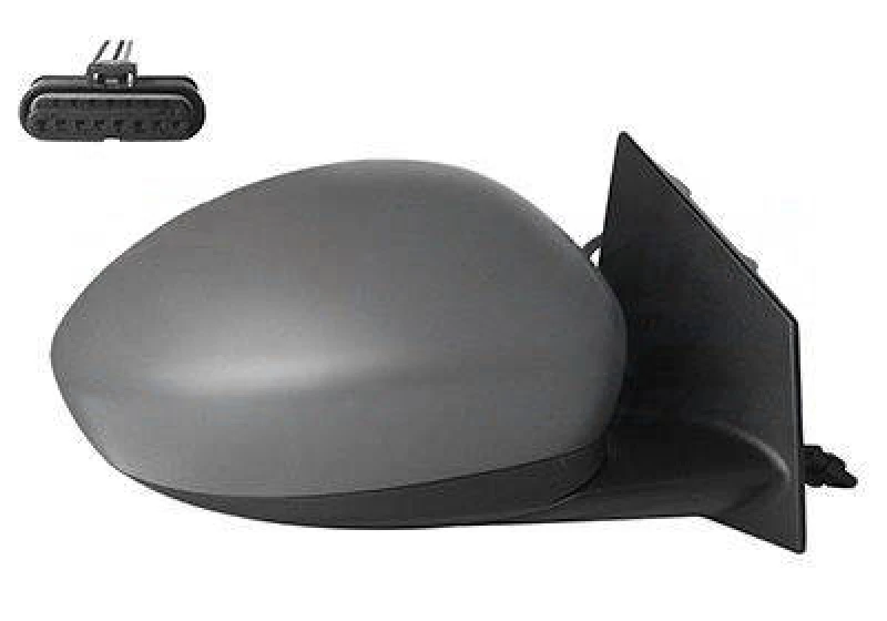 Image of VAN WEZEL 1648806 Wing mirror * HAGUS * Right, with temperature sensor, primed Outside Mirror (50)