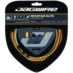 image of Jagwire Mountain Elite Link Shift Cable Kit Gold