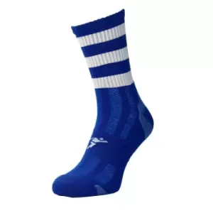 image of Precision Unisex Adult Pro Hooped Football Socks (7 UK-11 UK) (Royal Blue/White)