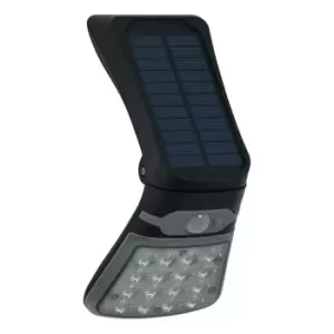 Image of Zink BLACKHALL 2.5W LED Solar Wall Light with PIR Sensor Black
