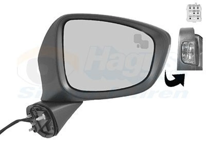 Image of VAN WEZEL Wing mirror VAN WEZEL 2780828