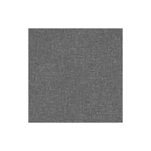 Image of Arthouse Linen Texture Charcoal Wallpaper