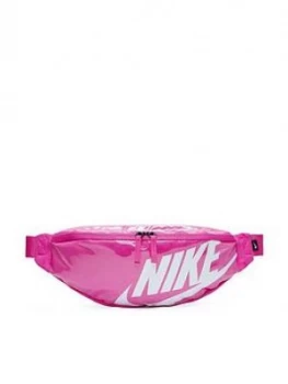 Image of Nike Heritage Large Logo Waist Bag - Pink
