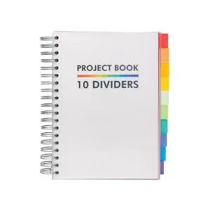 Image of Pukka Pads Pukka Project Book with 10 Dividers B5 White 9603-PB