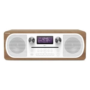 Image of Evoke C D6 All-in-One DABFM Stereo with CD Bluetooth in Walnut