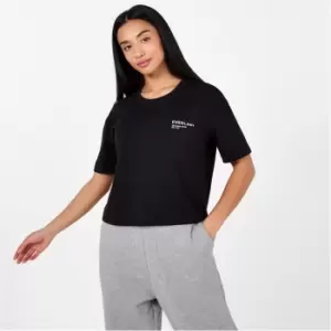 Image of Everlast Logo Crop T-Shirt - Black