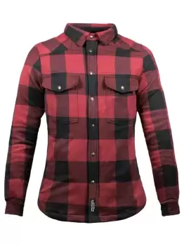 Image of John Doe Motoshirt Lady Red Black XTM S