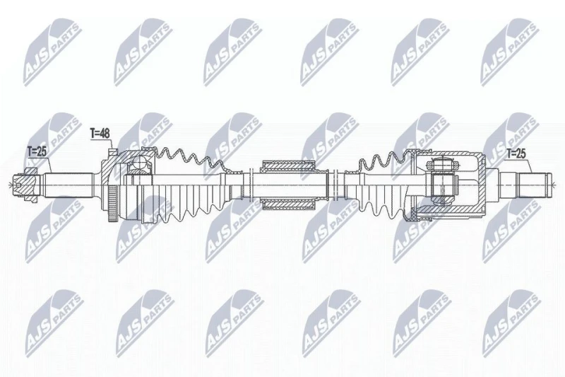 Image of NTY Drive shaft NTY NPW-HY-553