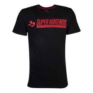 Image of Nintendo - Snes Logo Mens XX-Large T-Shirt - Black