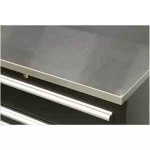 Image of 1550mm Stainless Steel Worktop for ys02602 & ys02604 Modular Floor Cabinets