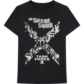 Image of The Suicide Squad - X Cross Unisex Large T-Shirt - Black