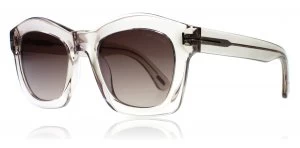 image of Tom Ford Greta Sunglasses Clear / Pink 74S 50mm