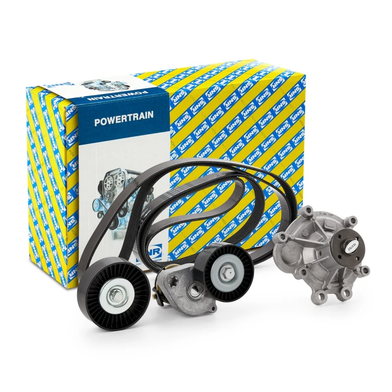 Image of Water Pump + V-Ribbed Belt Kit SNR KAP851.070