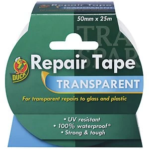 image of Duck Tape Repair Tape Transparent 50mm x 25m