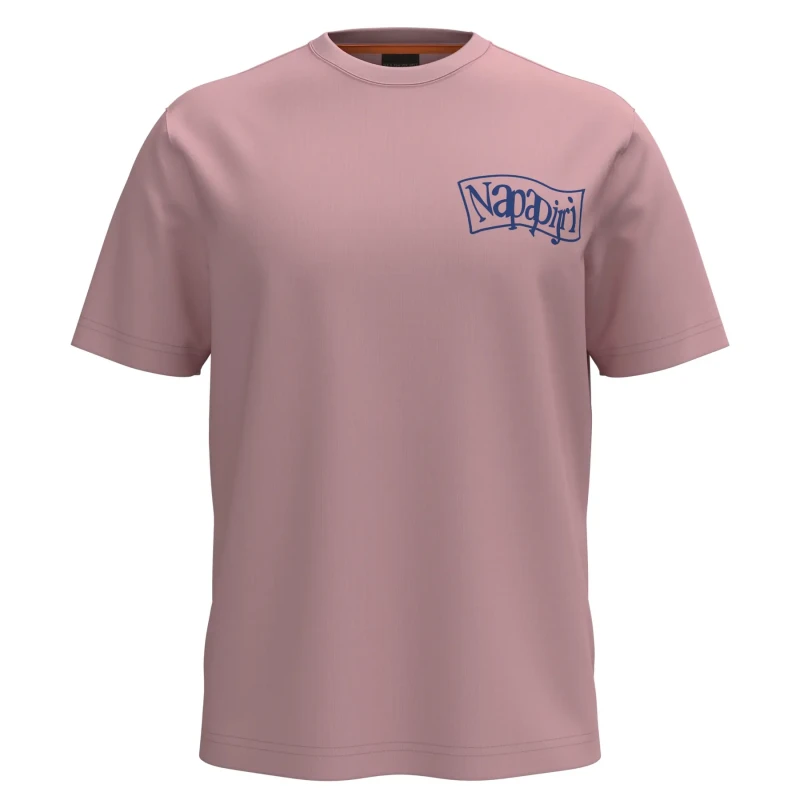 Image of T-Shirt Napapijri S-Elior Rose Male S