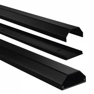 Image of Aluminium Cable Duct - angular (110/5/2.6cm) black