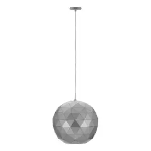 image of Premier Housewares Mateo Pendant Light - Silver Finish