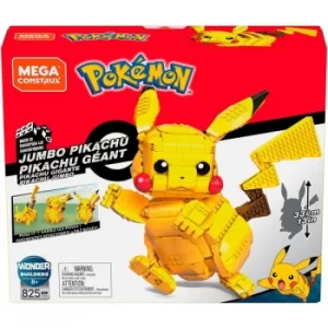 image of Jumbo Pikachu (Pokemon) Mega Construx Figure