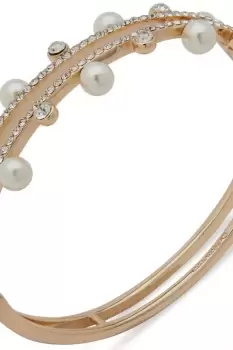 Image of Ladies Anne Klein Jewellery BR HINGE-GLD/CRY/PRL Bracelet 01B00385