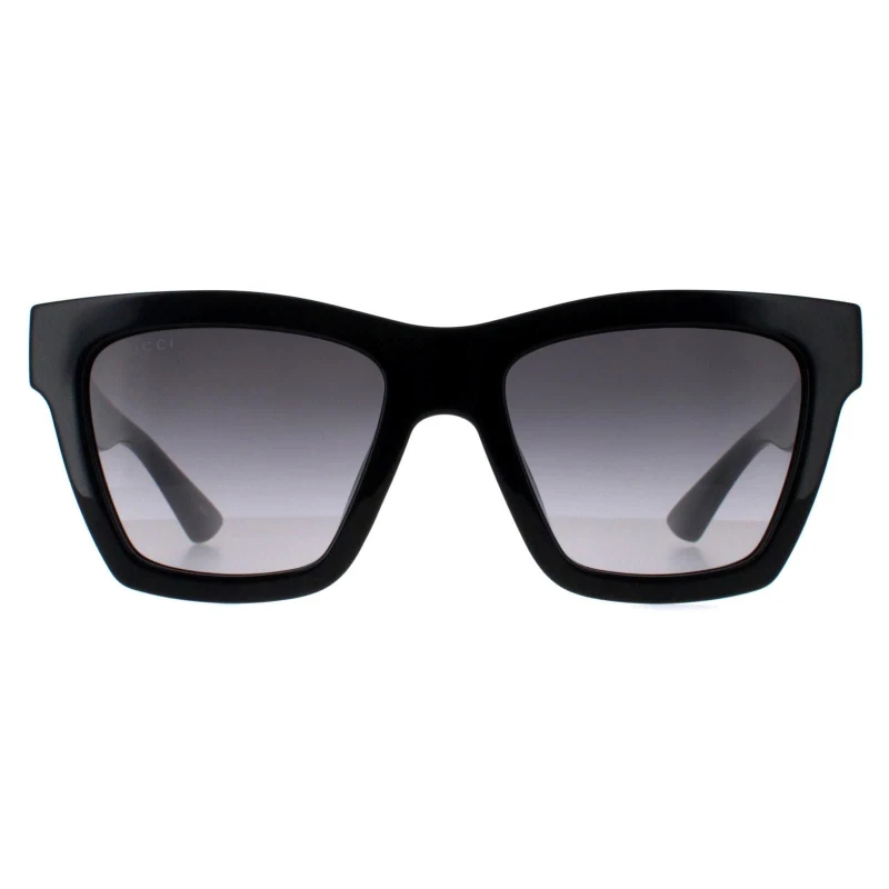 Image of Gucci Womens Square Black Grey Gradient GG1714S Black Female One Size