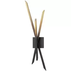 Image of Gansevoort LED Wall Sconce Gradient Brass, Glass, 2500K