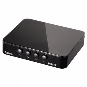 image of Hama HDMI Changeover Switch G-410 4 To 1 Black 00083186