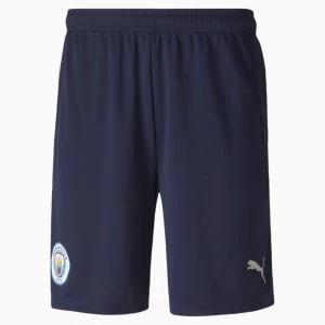 image of PUMA Man City Replica Mens Football Shorts, Peacoat/Whisper White, size 2X Large, Clothing