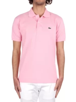 LACOSTE Short sleeves Men Rose Cotone