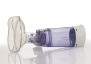 Image of Philips OptiChamber Diamond Valved Holding Chamber with Child Mask (1-5y) HH1307/00