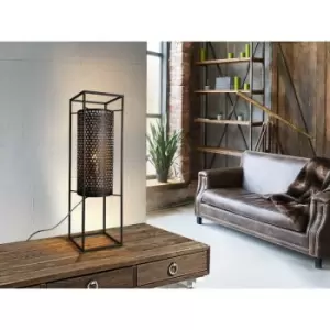 Image of Netlighting Vera Floor Lantern Black, Gold, E27