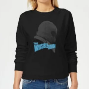 Image of Universal Monsters The Invisible Man Greyscale Womens Sweatshirt - Black