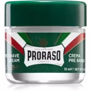 image of Proraso Green Pre-Shaving Cream Travel For Him 15 ml